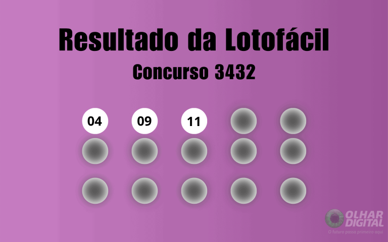 Lotofácil 3432: veja resultado de hoje, quarta-feira (2)