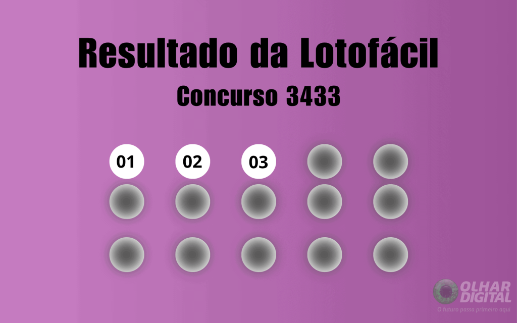 Lotofácil 3433: veja resultado de hoje, quinta-feira (3)