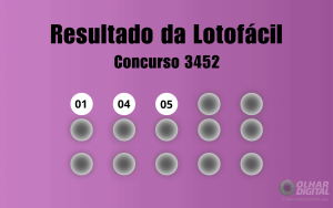 Lotofácil 3452: veja resultado de hoje, sexta-feira (25)