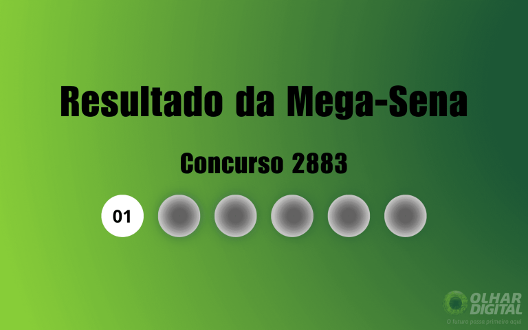 Mega-Sena 2883: veja resultado de hoje, quinta-feira (3)