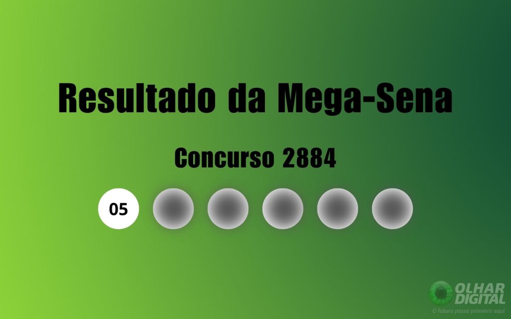 Mega-Sena 2884: veja resultado de hoje, sábado (5)