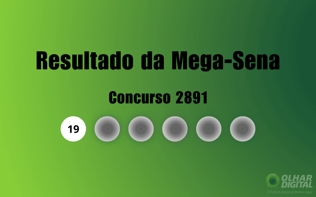 Mega-Sena 2891: veja resultado de hoje, terça-feira (22)