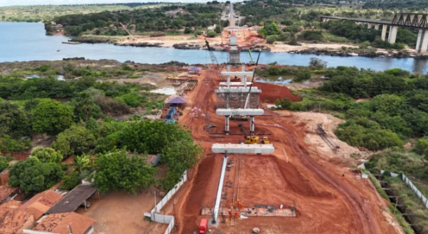 Nova ponte sobre o rio Tocantins já tem metade das