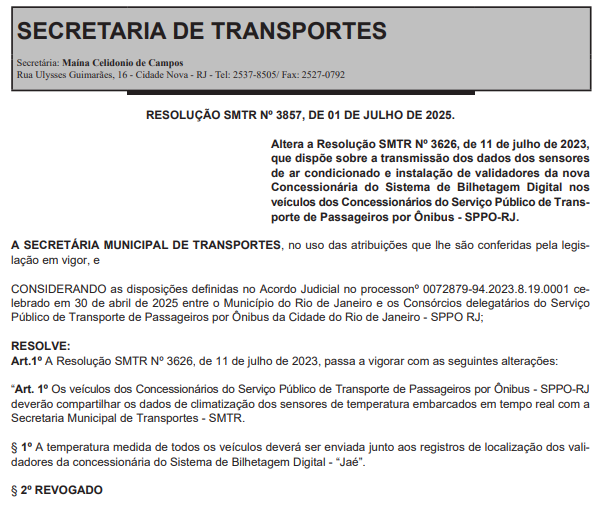 Nova resolução endurece regras para fiscalização do ar-condicionado nos ônibus