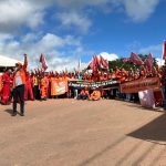Petroleiros protestam contra privatização do Polo Bahia Terra da Petrobrás
