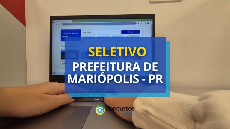 Prefeitura de Mariópolis - PR abre vagas em edital seletivo