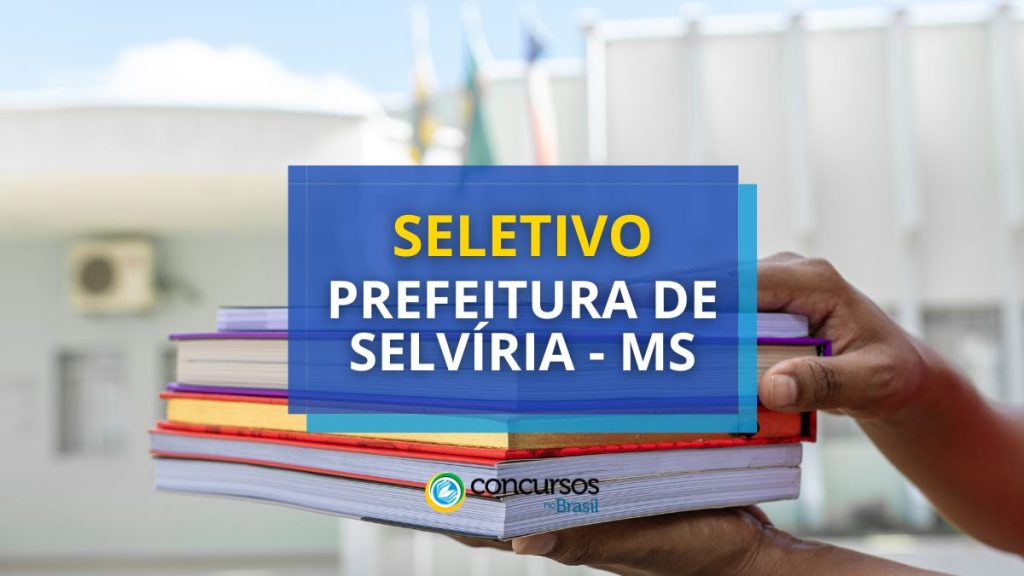 Prefeitura de Selvíria - MS divulga vagas em novo seletivo