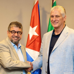 Quaquá trata de parcerias com presidente de Cuba