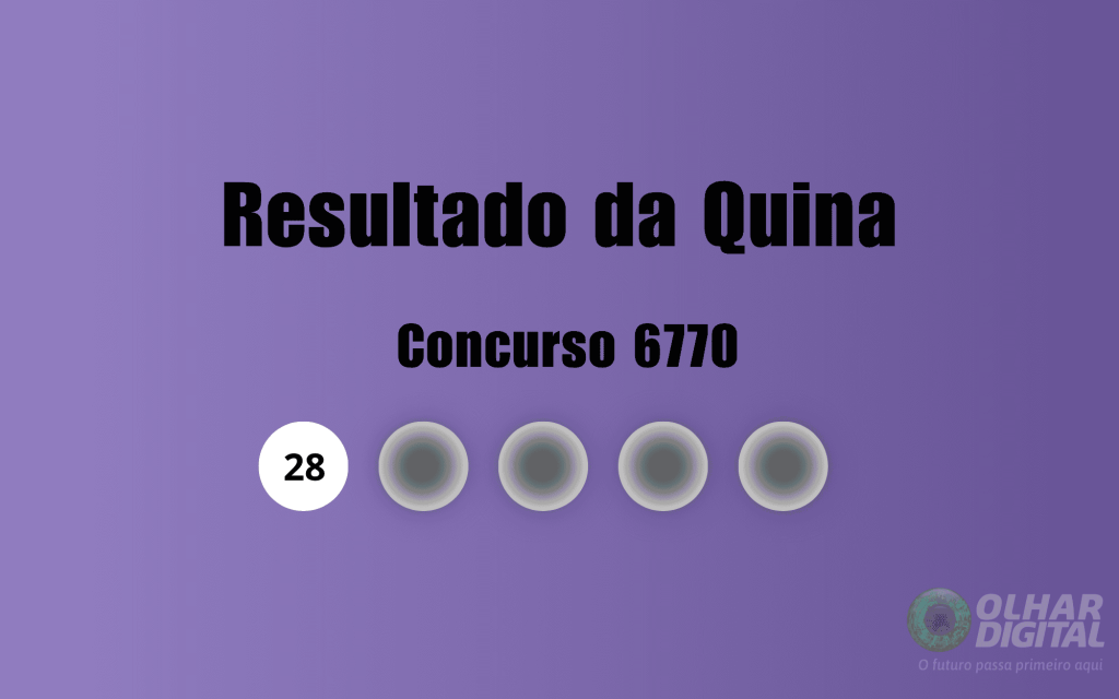 Quina 6770: veja resultado de hoje, quinta-feira (10)