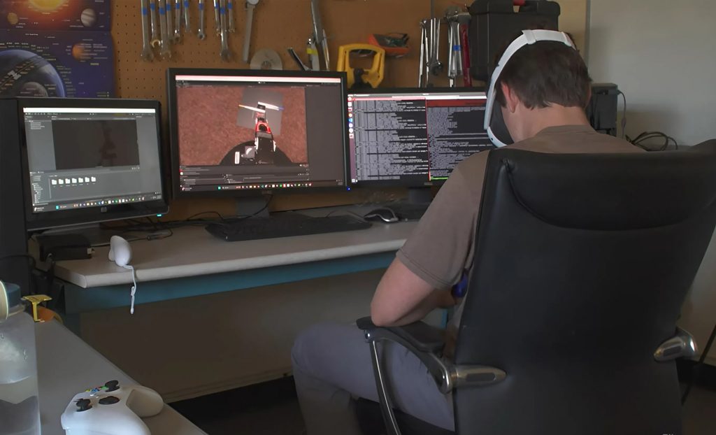 Realidade virtual simula controle de robôs na Lua