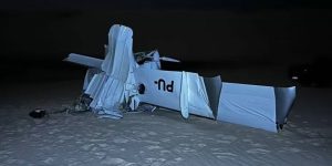 Avião de pequeno porte cai nos Lençóis Maranhenses e deixa
