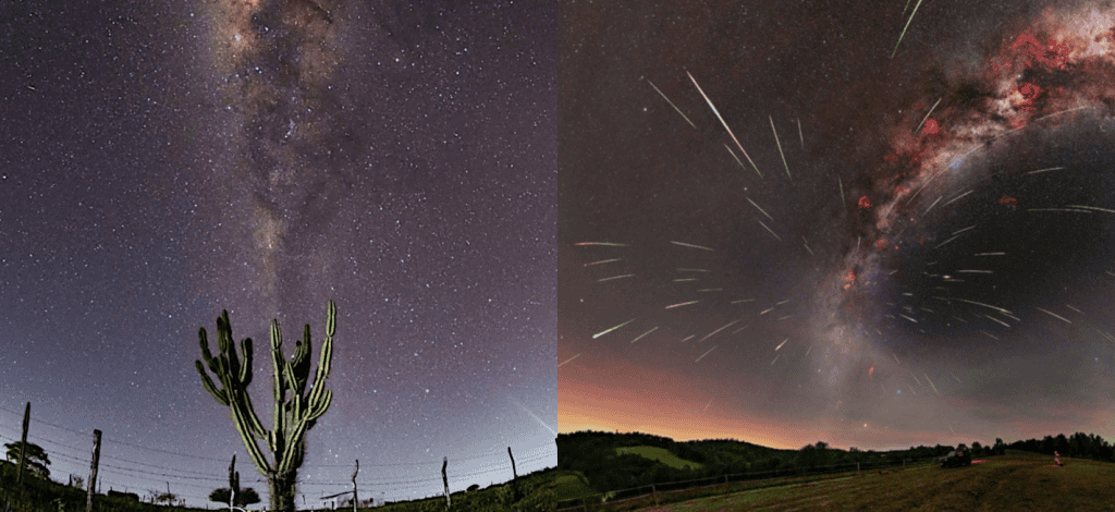 Céu do sertão e chuva de meteoros nas Imagens Astronômicas