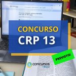 Concurso CRP 13 - PB: edital previsto para este mês