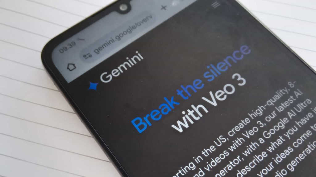 Dá para usar o Veo 3 de graça no Gemini;
