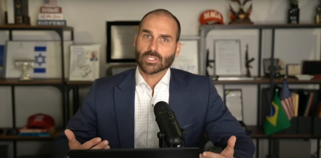 Eduardo Bolsonaro ameaça autoridades brasileiras com reação de Trump se