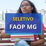FAOP MG lança edital de processo seletivo para Professor