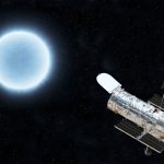 Hubble descobre anã branca rara nascida de colisão entre duas