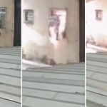 Imagens mostram criminosos ateando fogo em apartamento de PM