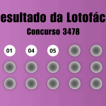 Lotofácil 3478: veja resultado de hoje, segunda-feira (25)