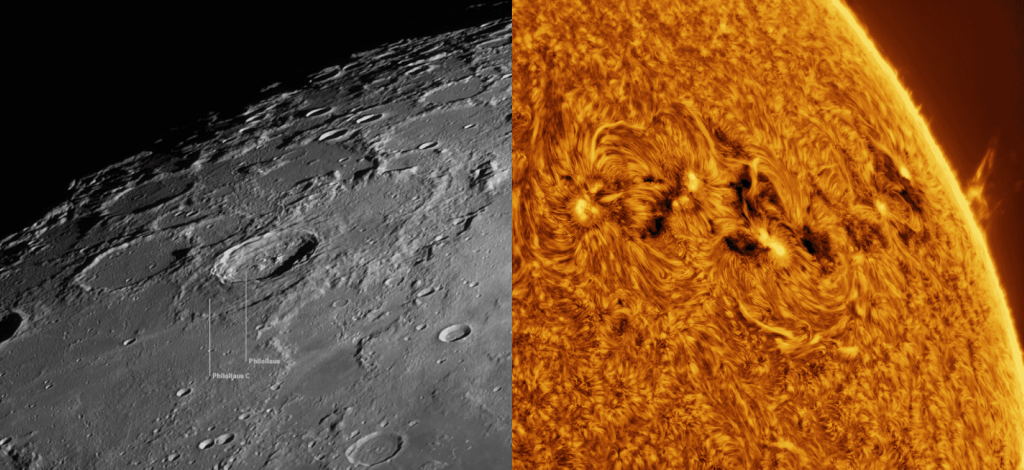 Lua e Sol nas Imagens Astronômicas da Semana