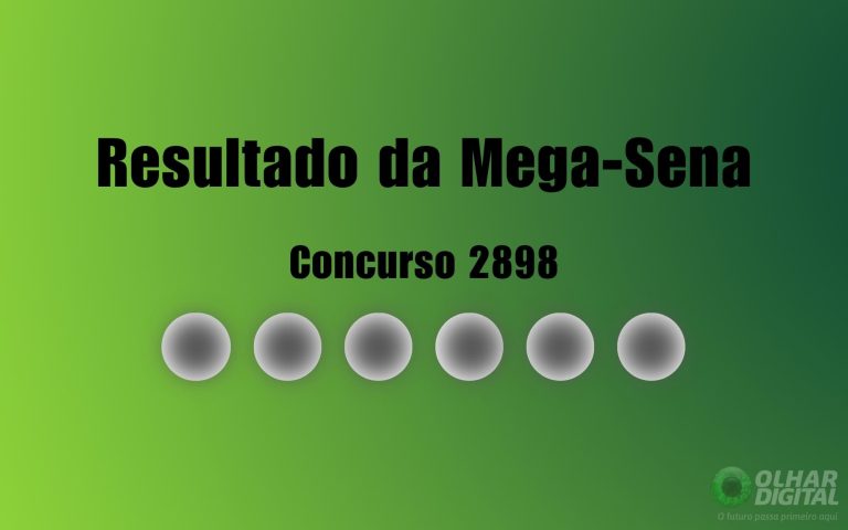 Mega-Sena 2898: veja resultado de hoje, quinta-feira (7)