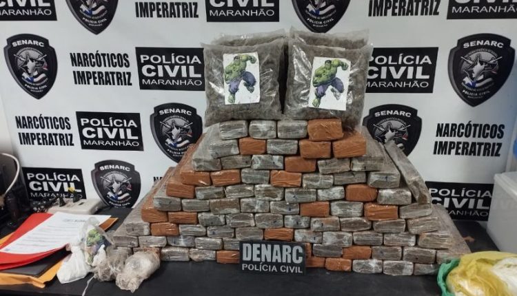 Narcotráfico em Imperatriz: quatro suspeitos são presos com 70 kg