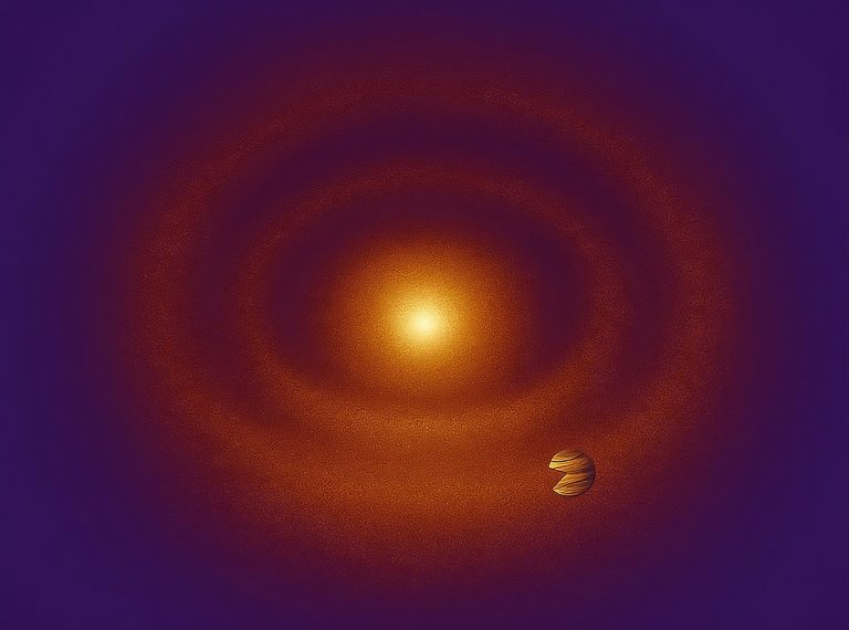 “Pac-Man cósmico” é visto devorando disco formador de planetas em