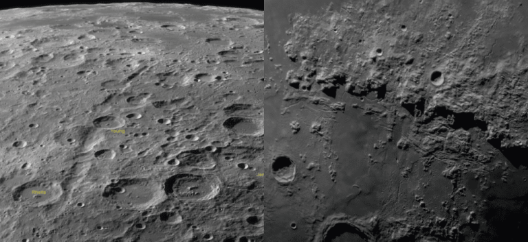 Paisagens lunares nas Imagens Astronômicas da Semana