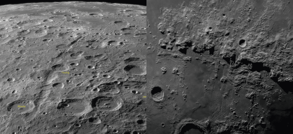 Paisagens lunares nas Imagens Astronômicas da Semana