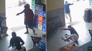 Policial civil reage a assalto e mata suspeito em bar