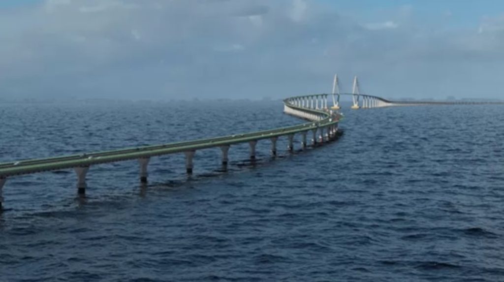 Ponte gigantesca sobre o mar será construída (pela China) no