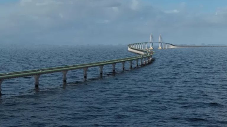 Ponte gigantesca sobre o mar será construída (pela China) no