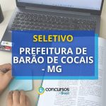 Prefeitura de Barão de Cocais – MG divulga novo seletivo
