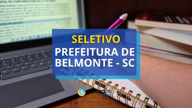 Prefeitura de Belmonte - SC divulga novo processo seletivo