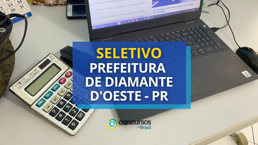 Prefeitura de Diamante d'Oeste - PR abre processo seletivo