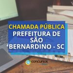 Prefeitura de São Bernardino - SC: novo cargo para fundamental