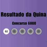 Quina 6800: veja resultado de hoje, quinta-feira (14)