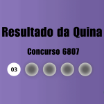 Quina 6807: veja resultado de hoje, sexta-feira (22)