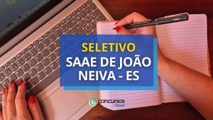 SAAE de João Neiva – ES anuncia edital de processo