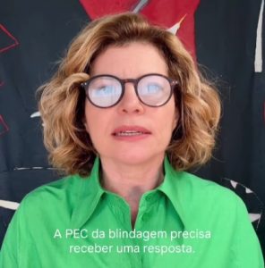 Até Odete Roitman é contra: Débora Bloch convoca população para