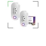 Automatize sua casa com economia: kit com 2 tomadas inteligentes