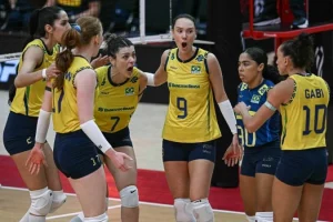Brasil vence Japão no tie-break e garante o 3º lugar