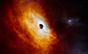 Buraco negro mais brilhante do universo “cospe” gás em alta