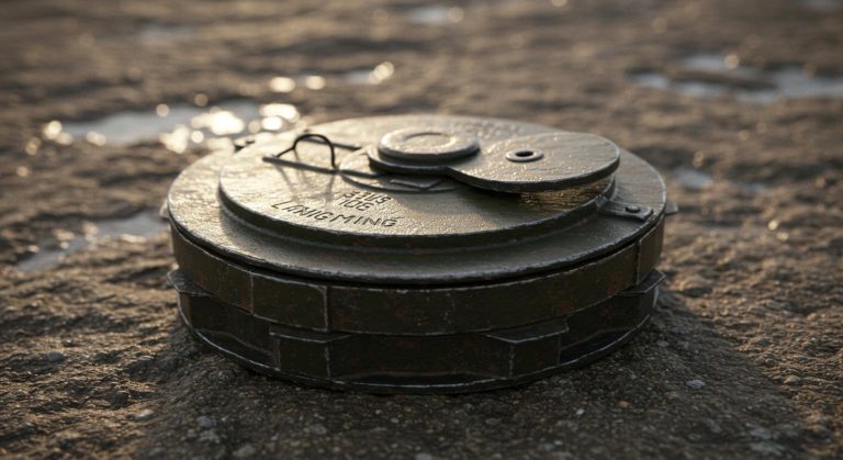 Como funciona uma mina terrestre?