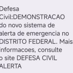 Defesa Civil testa aviso de desastre via celular no DF,