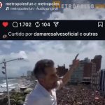 Ex-ministra de Bolsonaro, senadora Damares curte publicação sobre ato contra