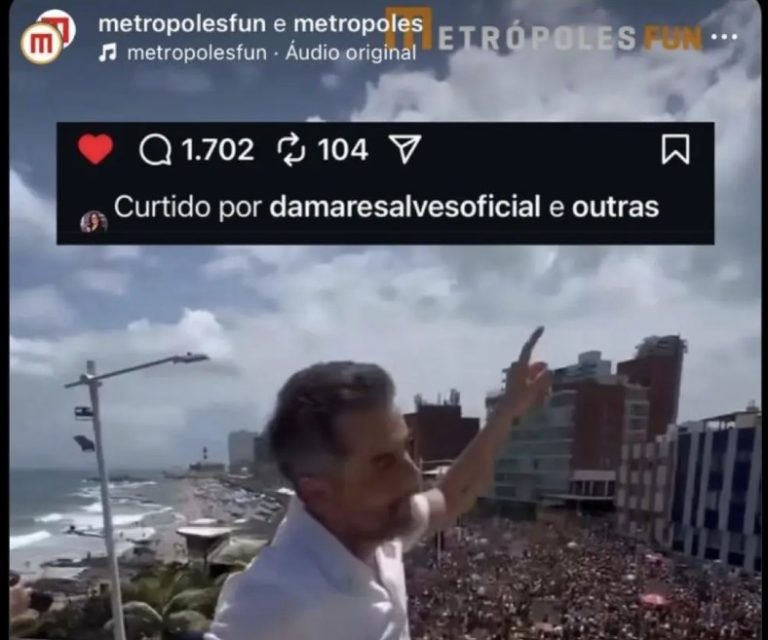 Ex-ministra de Bolsonaro, senadora Damares curte publicação sobre ato contra