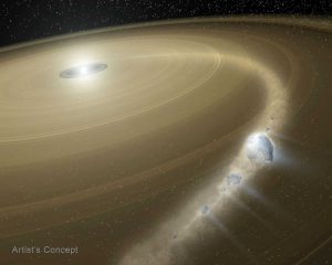 Flagra do Hubble: estrela se alimenta de objeto semelhante a