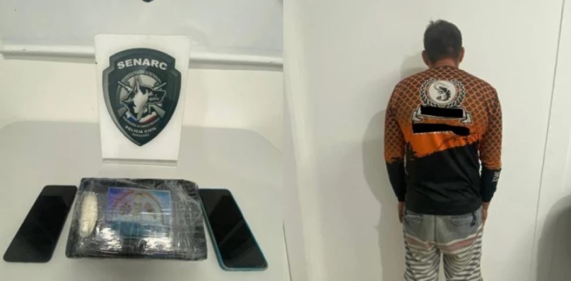 Homem é preso com tablete de cocaína em Raposa após