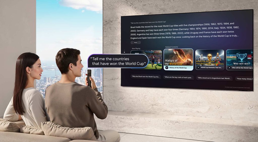IFA 2025: TVs Samsung terão agentes Copilot e Perplexity